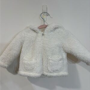 7 For All Mankind White Kids Puffer Jacket